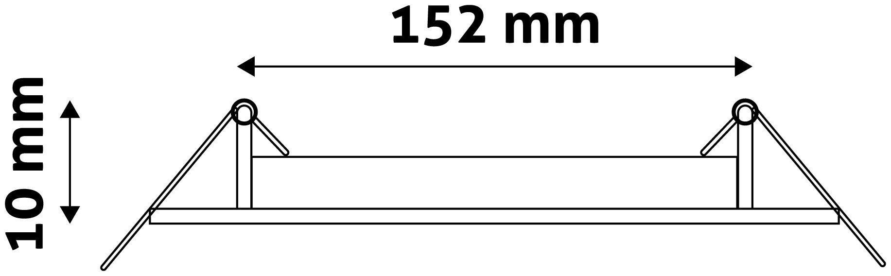 LED svítidlo podhledové Slim 12W 6400K kulaté